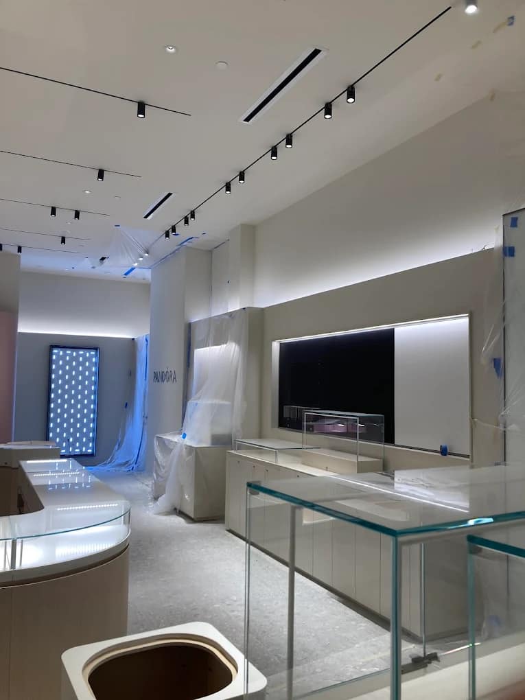 Interior lighting and finish detail from a completed project