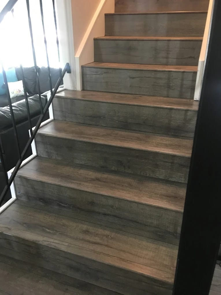 Custom stair finish and trim work